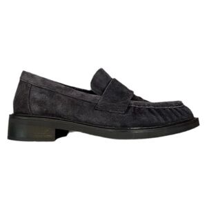 STRATEGIA Dark Gray Suede Loafers